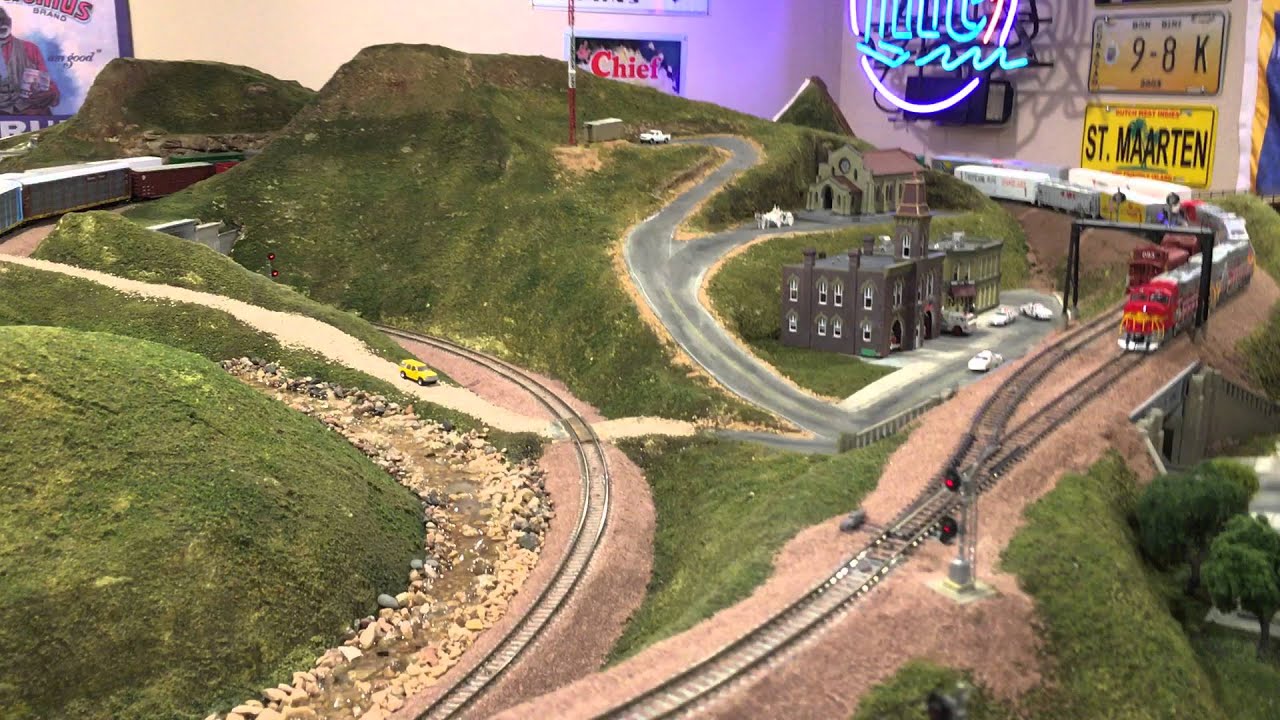 Drone View of the N Scale Rattlesnake Canyon and Santa Fe