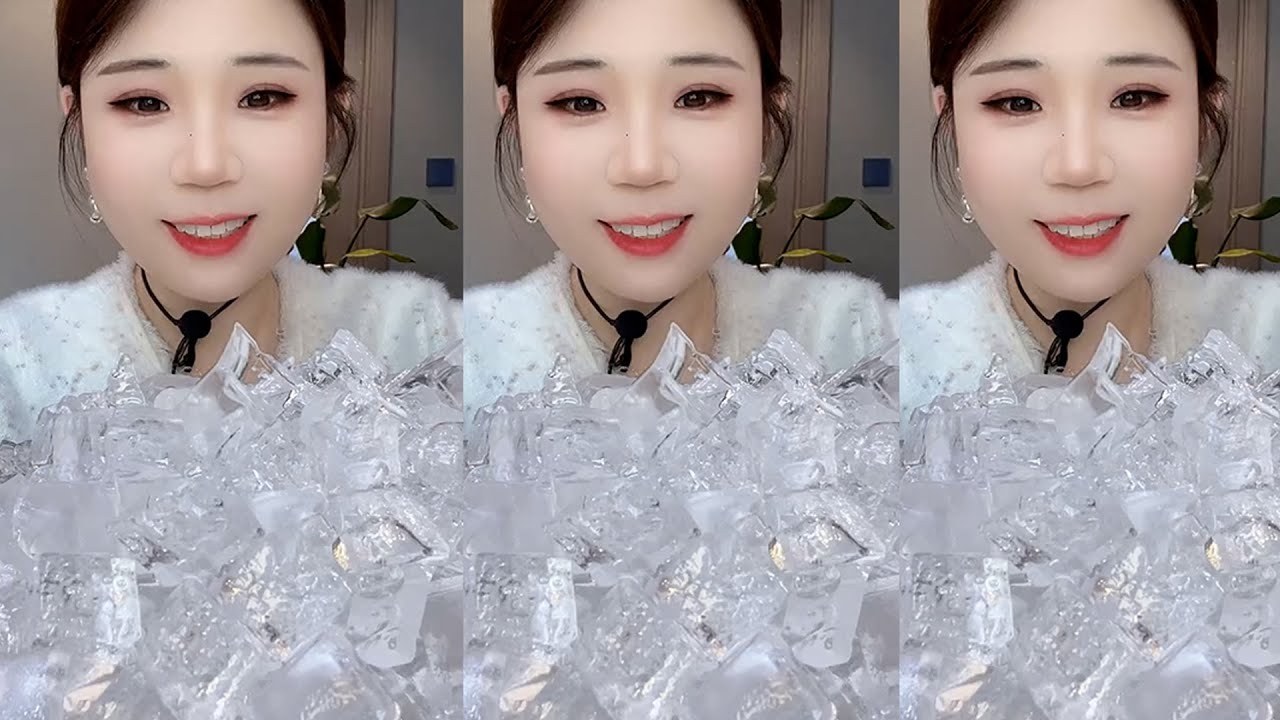only YY ASMR - Ice Eating ASMR- Freezer Frost Eating ❄️❄️❄️