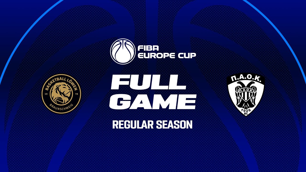 Basketball Lowen Braunschweig v PAOK BC | Full Basketball Game | FIBA Europe Cup 2025-26
