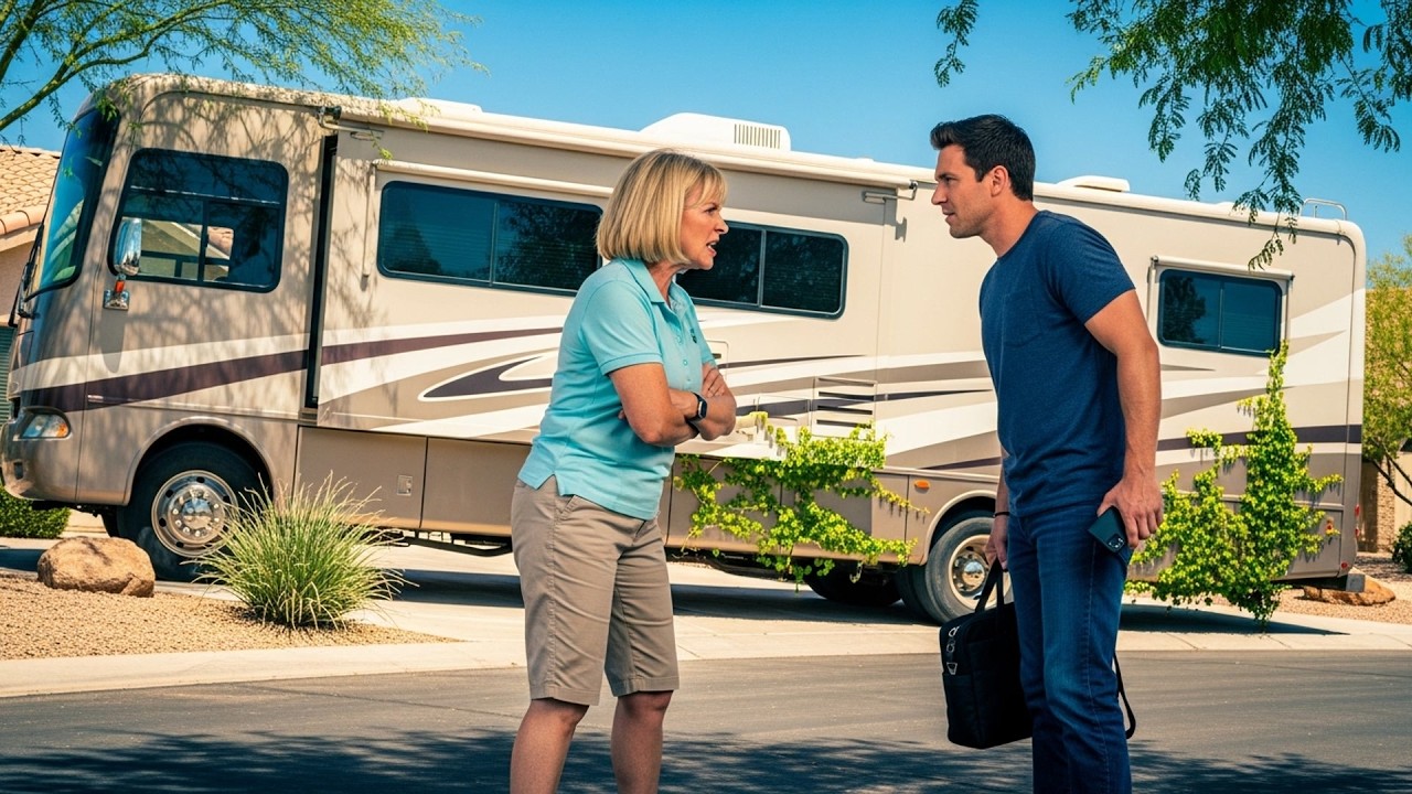 HOA Karen Blocked My Driveway With Her Bank, Got A $1200 Fine For Blocking Emergency Access