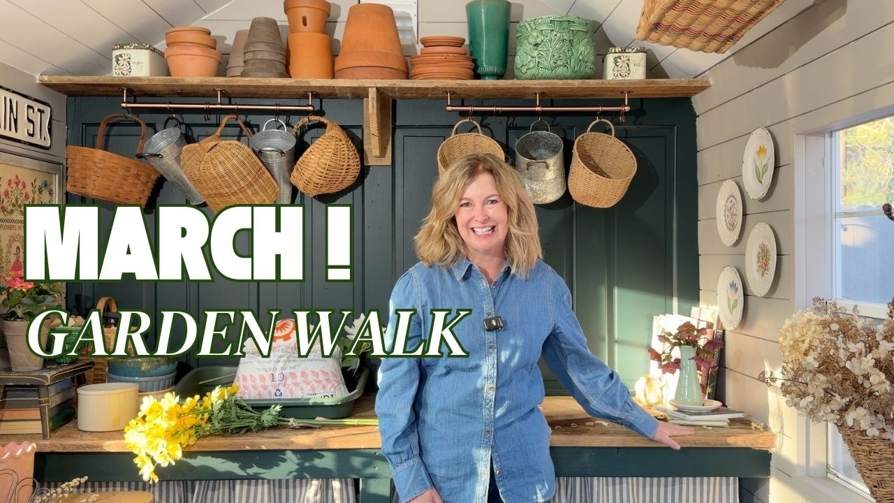 First garden walk of the season - March 2026 | Zone 7B | Signs of Life & March Garden Projects