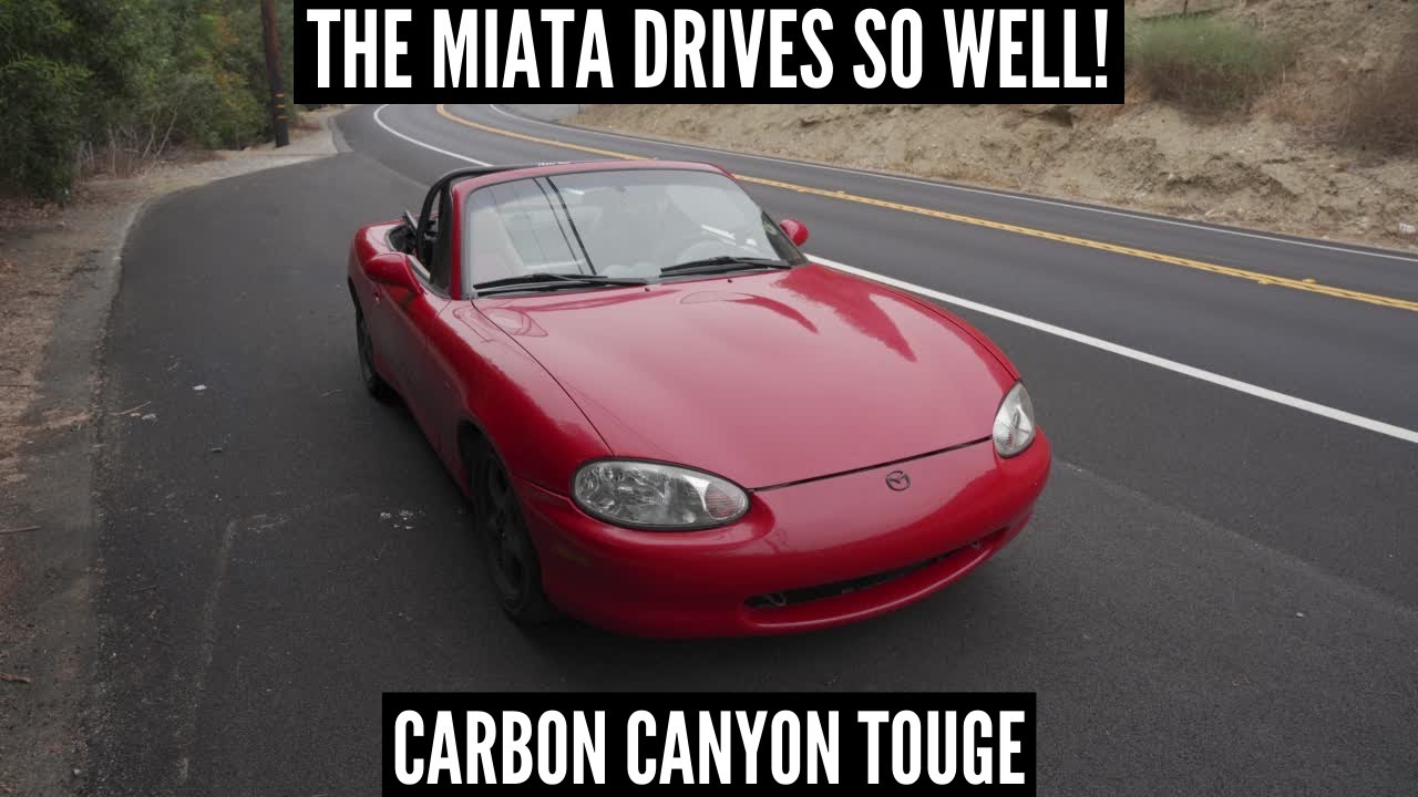 THIS MIATA WAS MADE FOR CANYON/TOUGE DRIVING! Carbon Canyon Touge Run 4K POV
