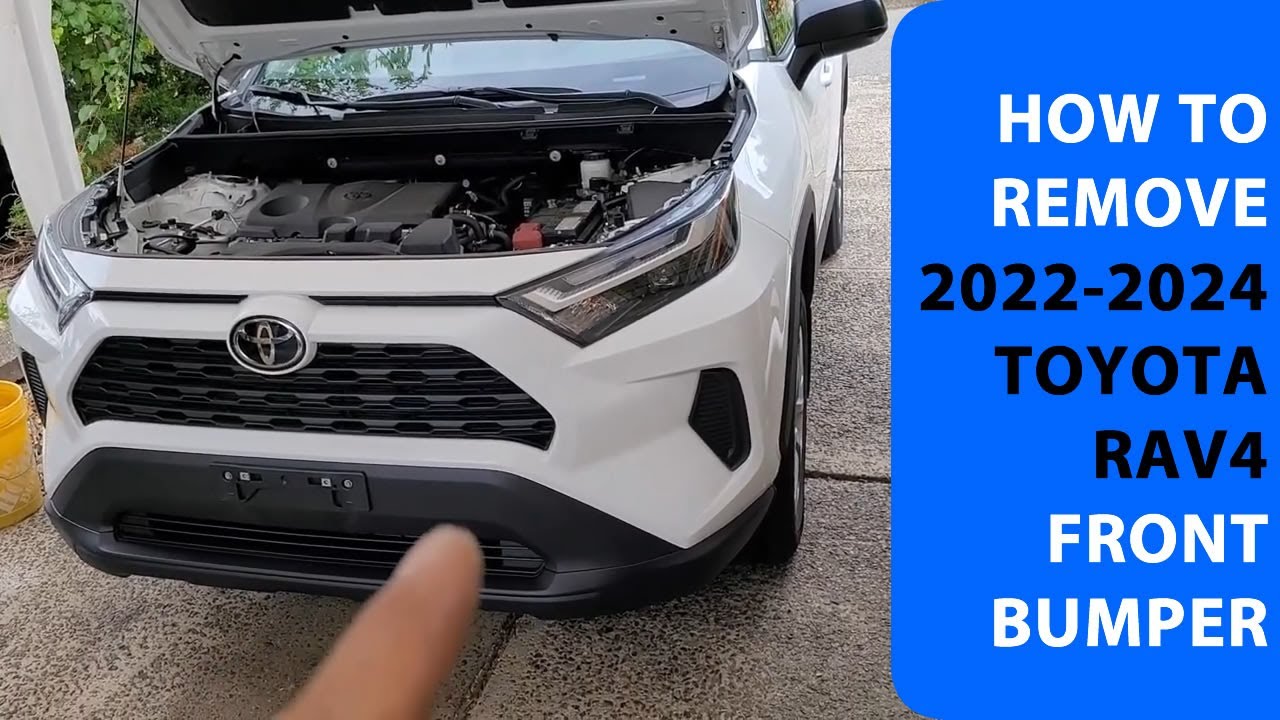 Как снять передний бампер Toyota Rav4 2022-2024 годов.