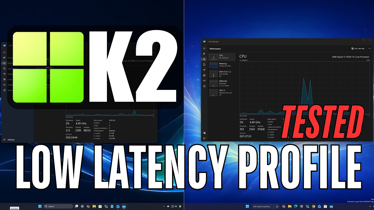 Windows K2: Я включил и протестировал профиль с низкой задержкой &mdash; вот результаты.