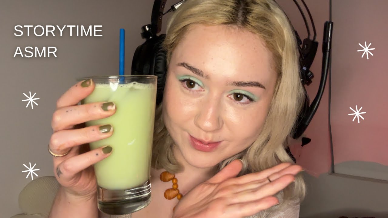 asmr storytime + matcha latte 🤍