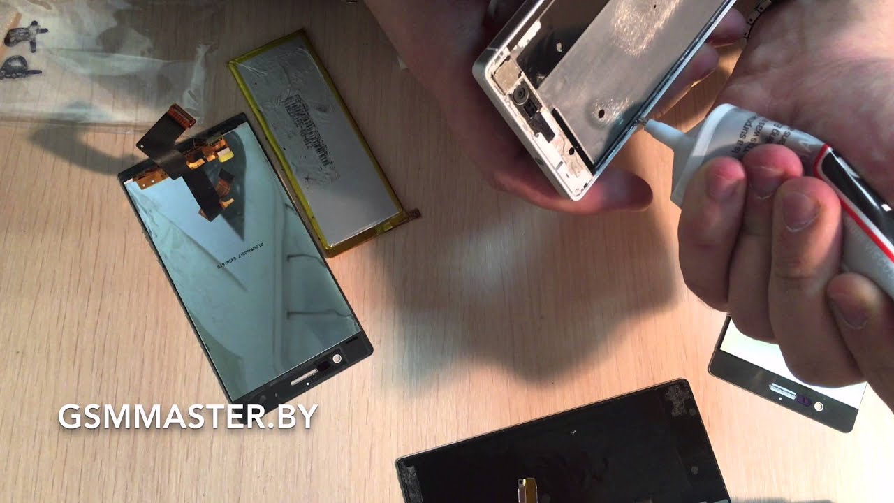 Замена стекла и экрана Huawei P7 (Huawei P7 lcd glass repair)