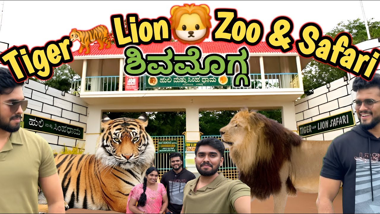Tiger and Lion Safari Zoo Tyavarekoppa Shimoga | ಹುಲಿ ಮತ್ತು ಸಿಂಹ ಧಾಮ ಶಿವಮೊಗ್ಗ | Shivamogga Zoo Vlog