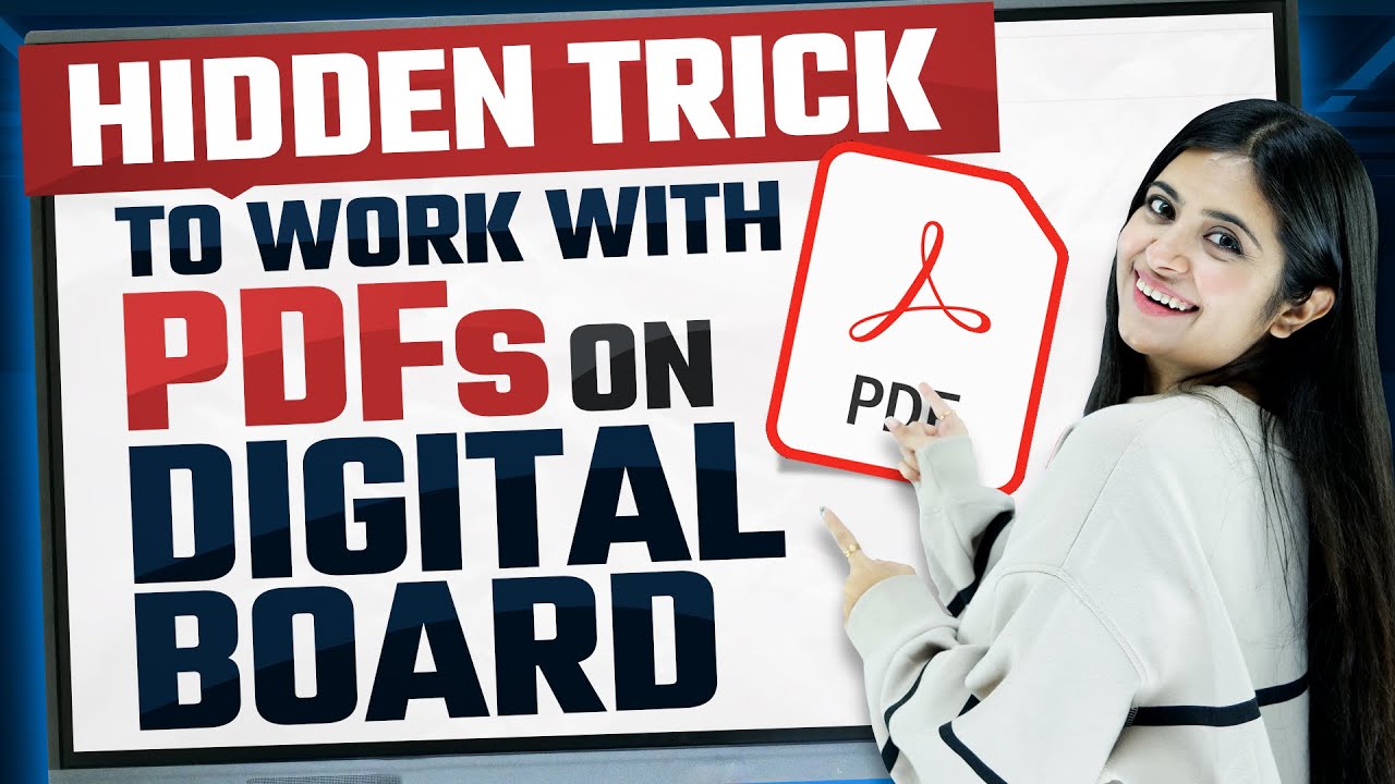 How to Work on PDF with Digital Interactive Flat Panel | How to Work with Smart Board|