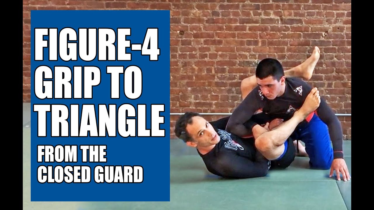 Triangle (Sankaku) Using Figure 4 Grip from Closed Guard: BJJ No Gi
