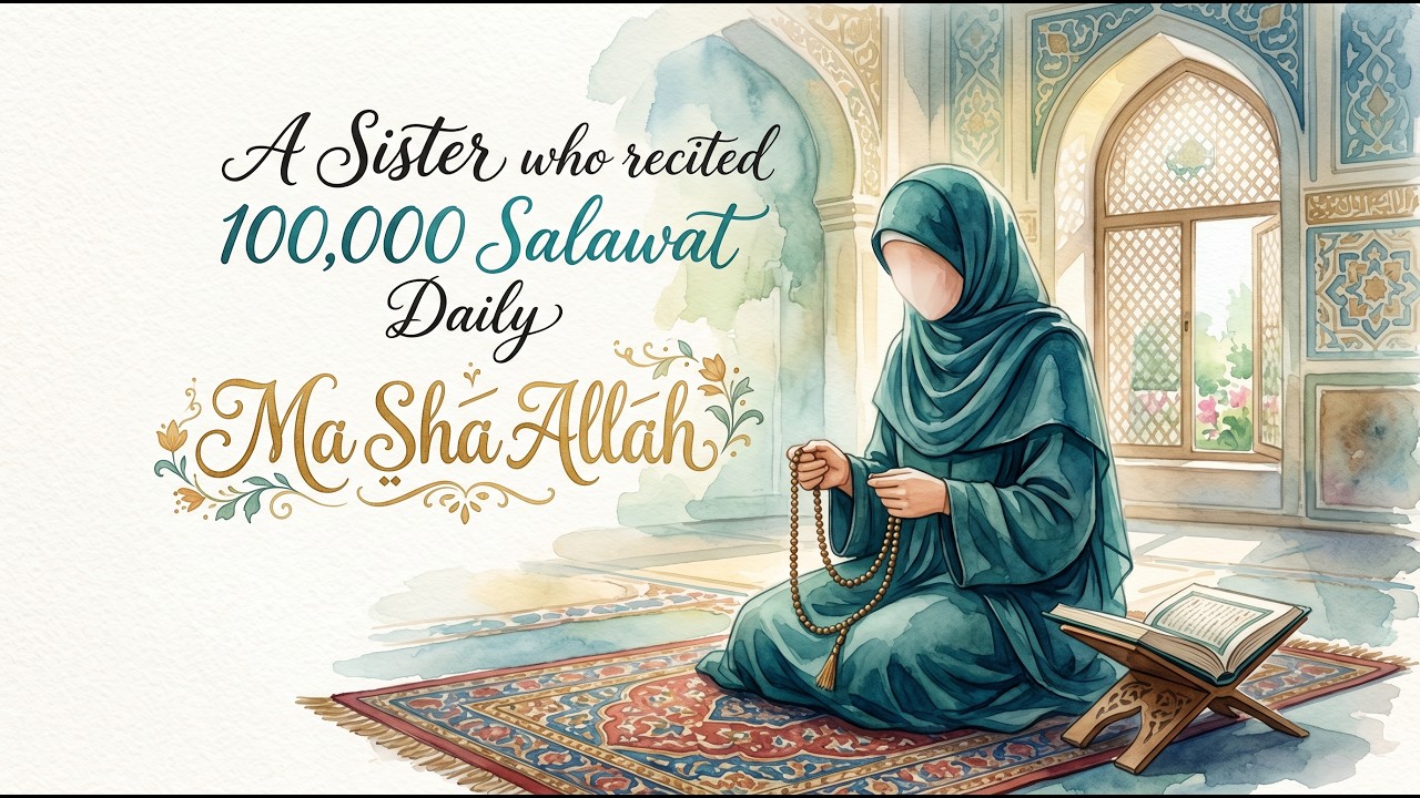 (3). A Sister who recited 1,00,000 Salawat Daily, Ma Sha Allah #durood 