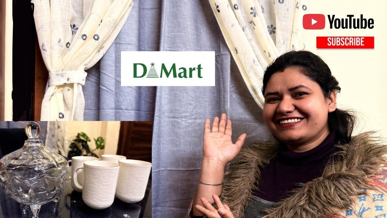 HOME ESSENTIALS FORM  D Mart Shopping Haul 🛒 | Mat, Curtain & Coffee Mug | Budget Home Items