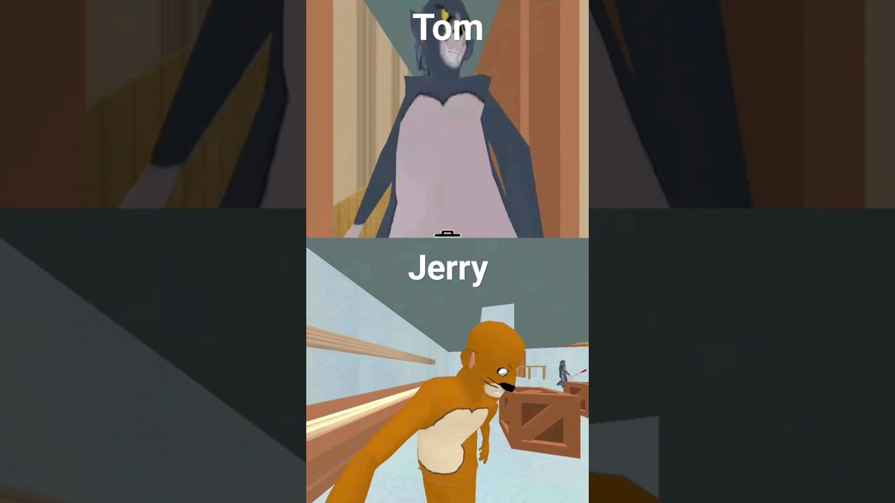 tom and jerry in granny mode 😼🐀 #granny #horrorgaming #gaming #shorts #tom #ytshorts