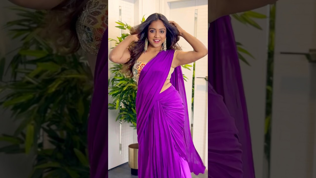 Every fold tells a story, every drape a dance 💜 #vithikasheru