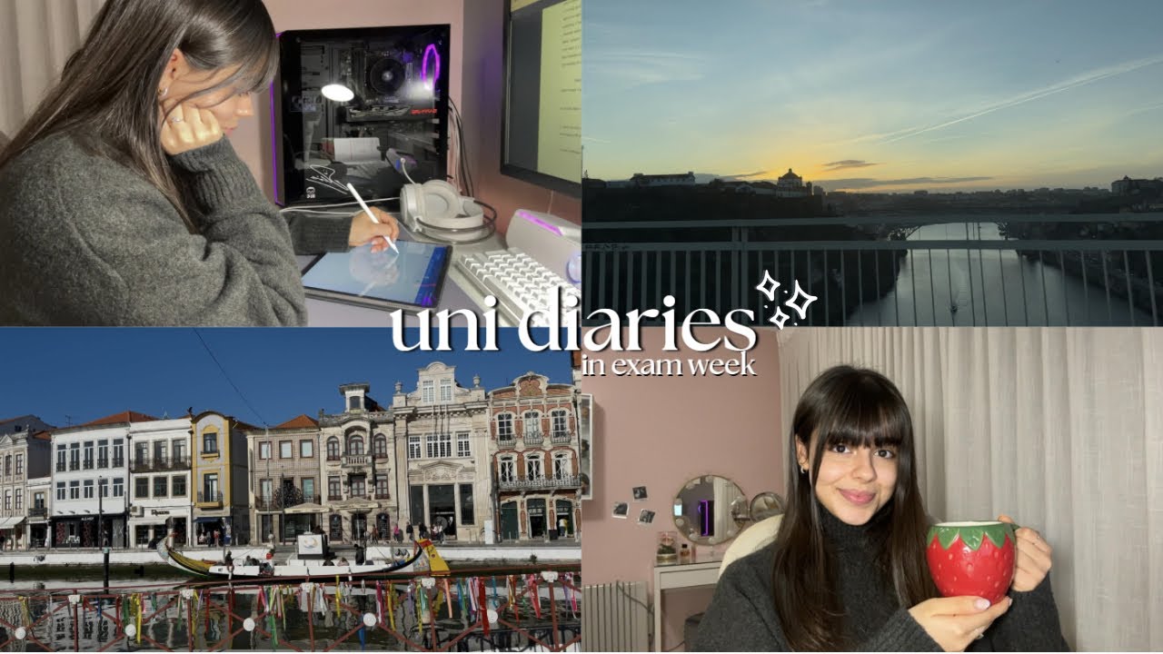 UNI DIARIES 📓🤍 Study Vlog: Frequência, Faculdade & Muito estudo