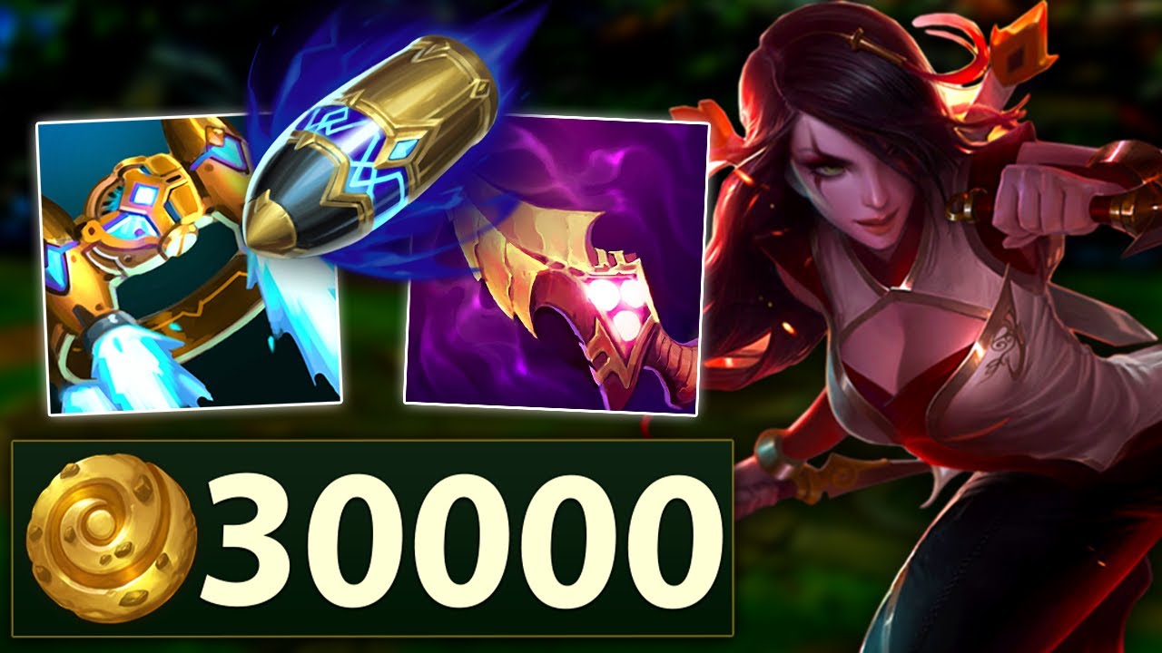 I play Katarina but use First Strike and make over 30,000 gold and 1 shot everyone