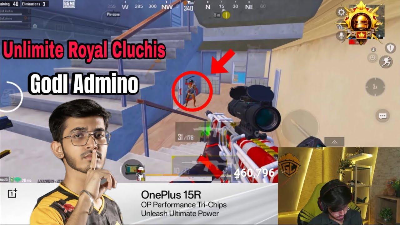 Unlimite Royal clutchis with gold Admino in Bgmi Pubg mobile