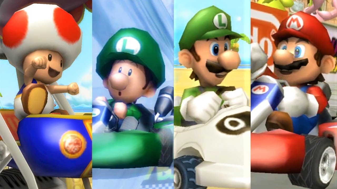 Mario Kart Wii - All Characters 2nd Place Animations