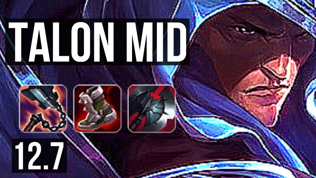 TALON vs FIORA (MID) | 11/1/4, 1.9M mastery, 6 solo kills, 500+ games | KR Challenger | 12.7