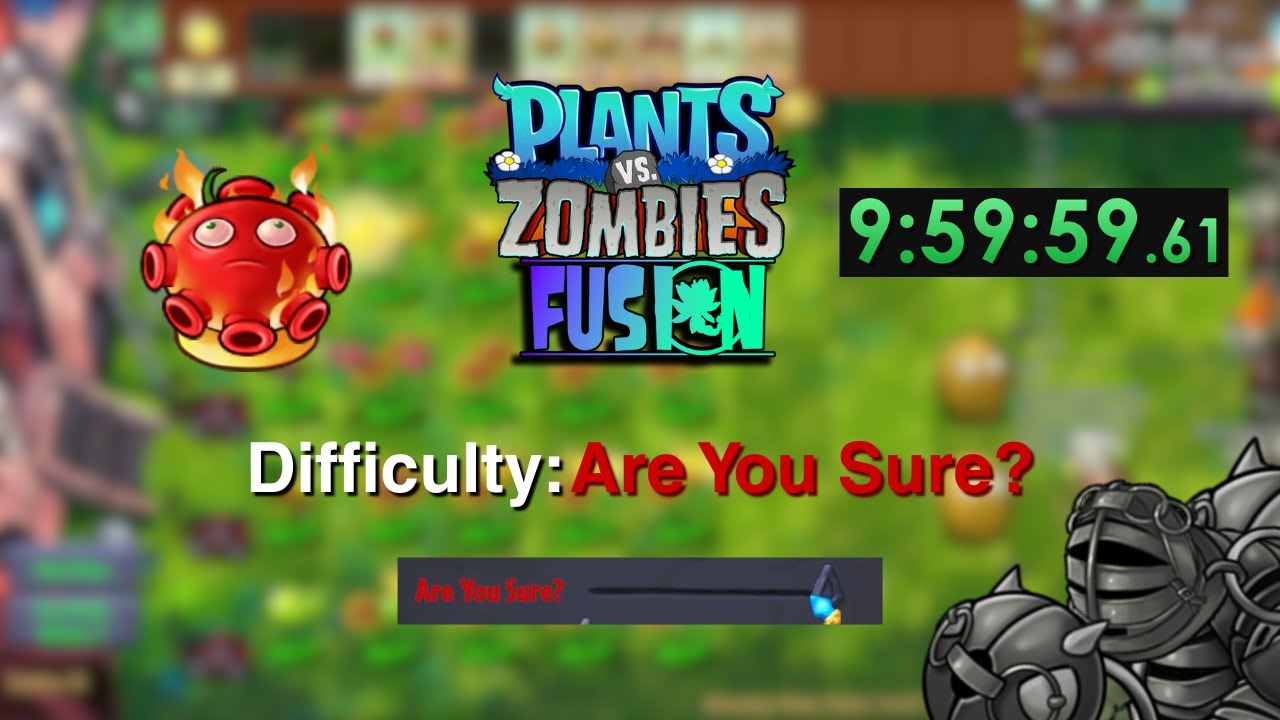 How a Speedrunner beat PvZ Fusion's HARDEST DIFFICULTY