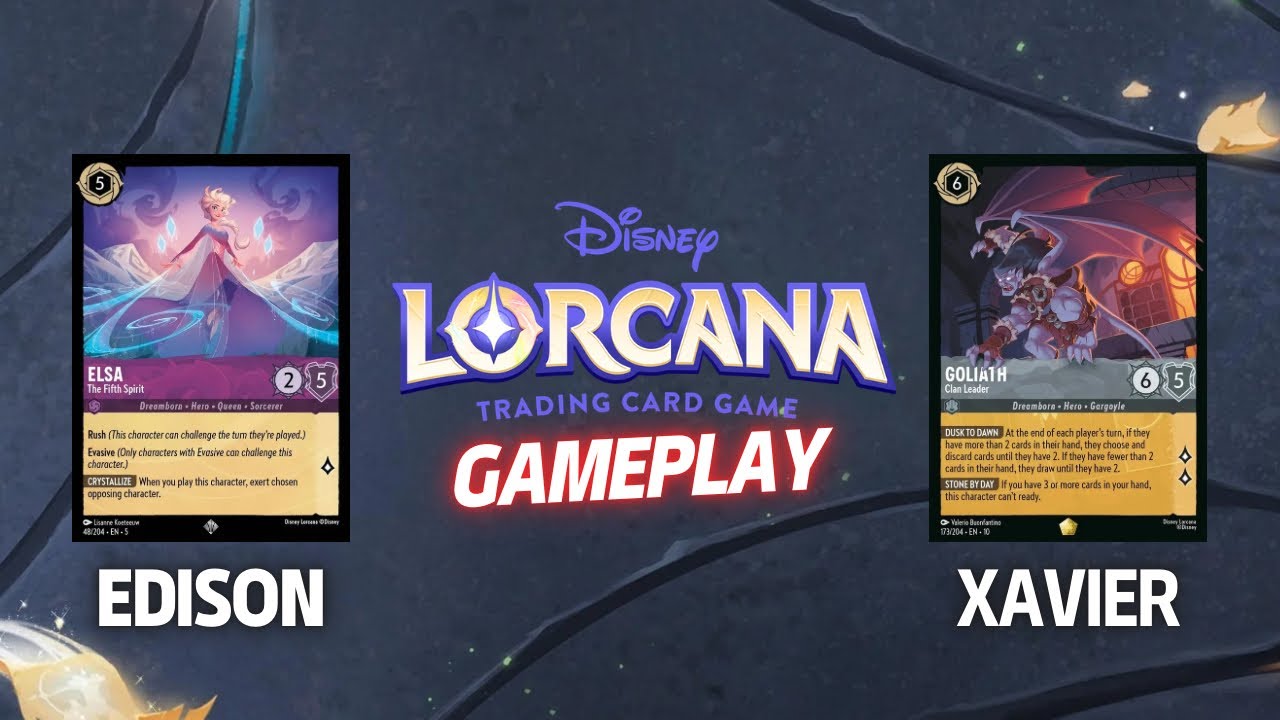 Disney Lorcana - Геймплей - Эд (Аметистовый Рубин) против Ксавье @EnchantedInkboundDuo (Сапфирова...