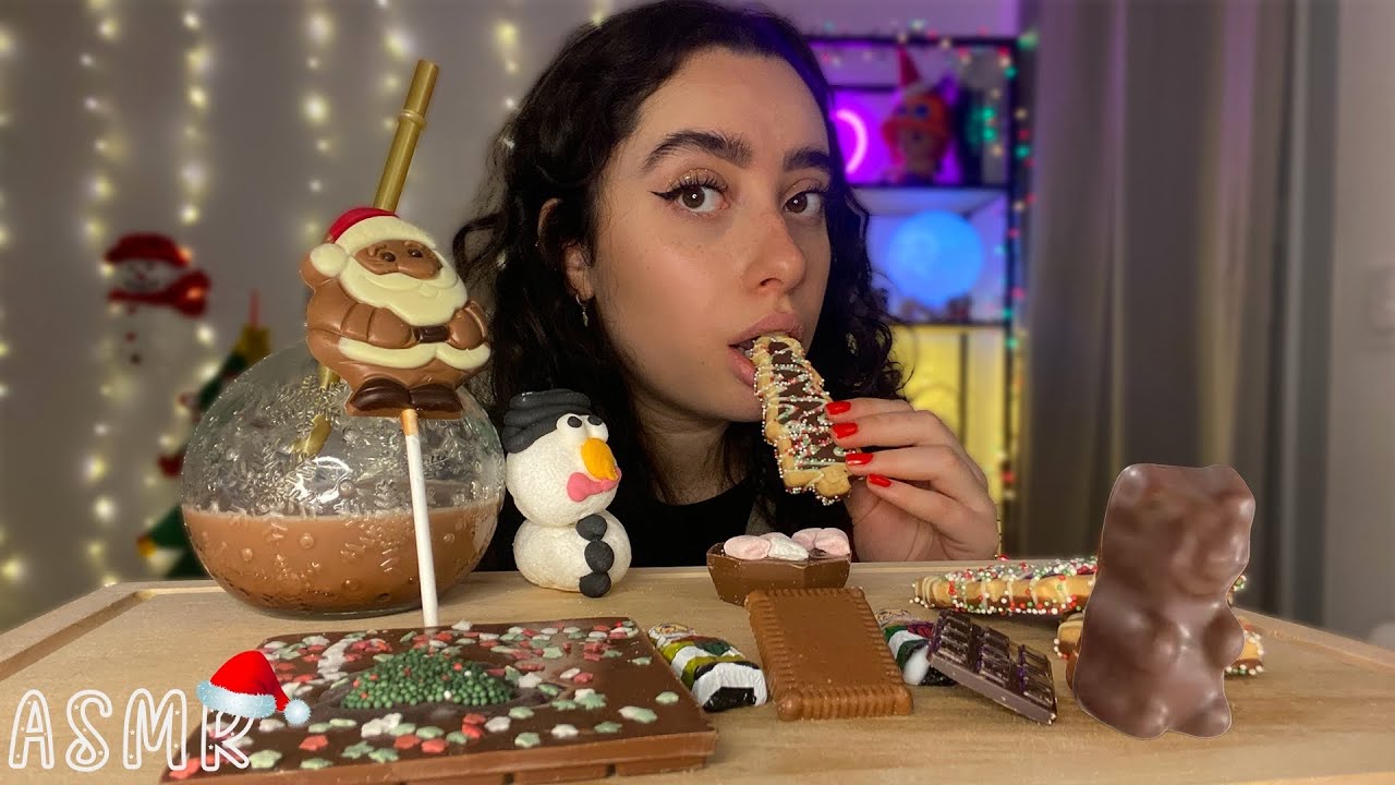 🌙 ASMR FRANÇAIS : DÉGUSTATION DE CHOCOLATS DE NOËL ET BLABLA🍫🎅 (bad mood,cdi, Noël...) #asmr