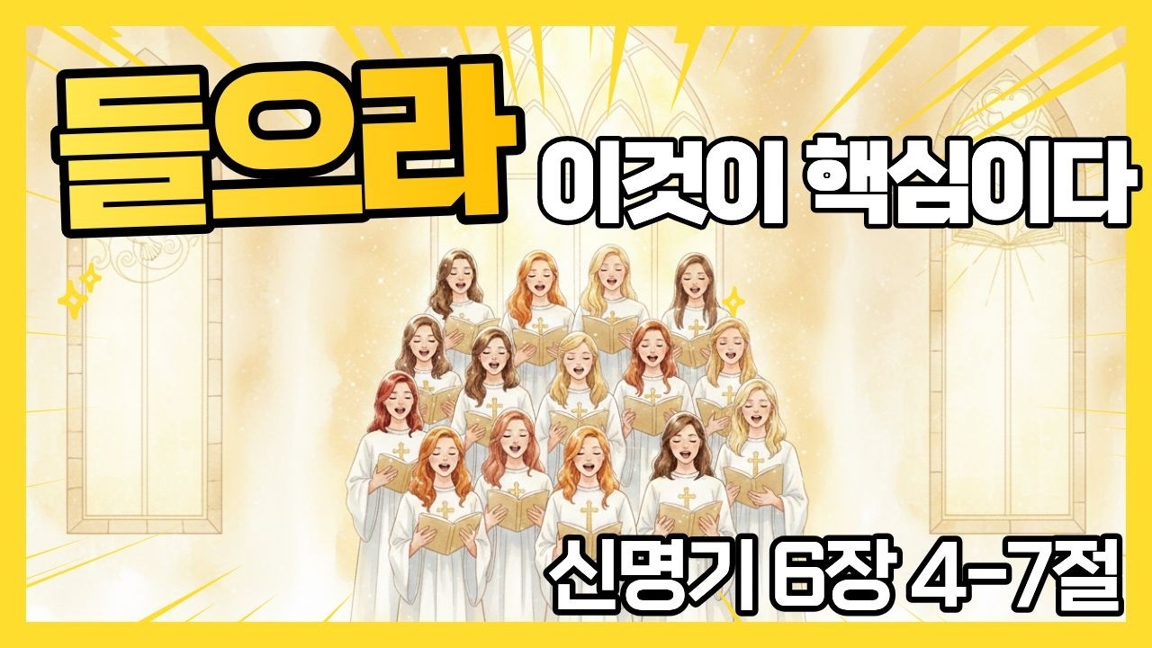 말씀찬양 | 마음을 다하고 힘을 다하여 | 아침 말씀 묵상 |  신명기 6장 4-7절