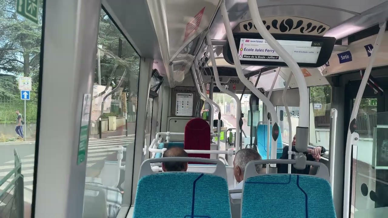 RATP - Voyage à bord d’un Heuliez Bus GX137 B-100 du 263 N°7098