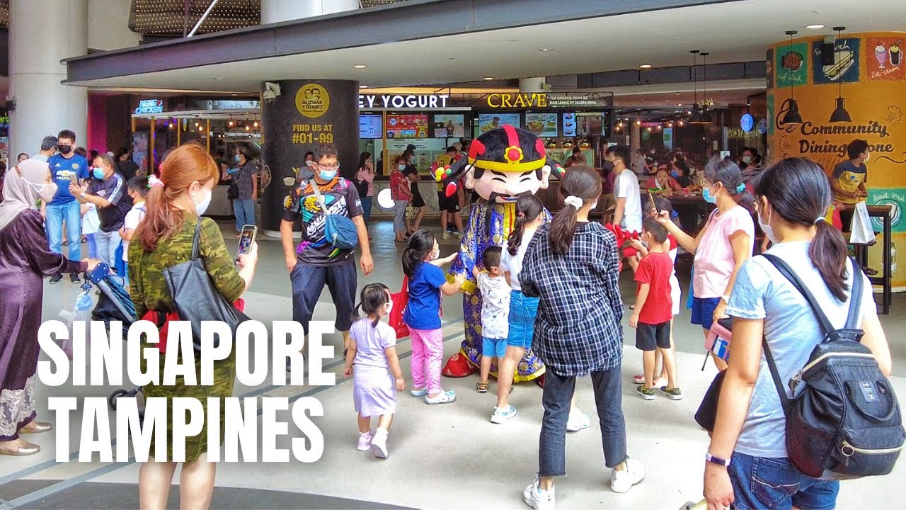 Singapore City: Post CNY Crowds at Tampines (2021)