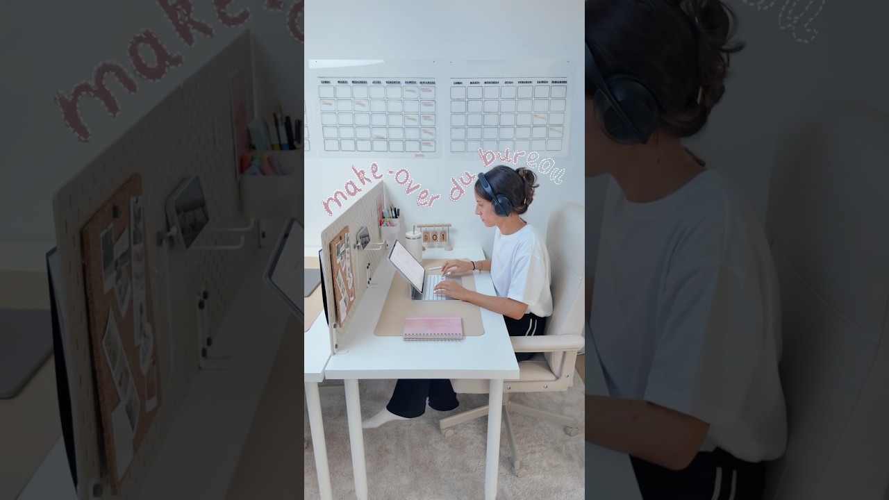On am&eacute;nage un bureau Pinterest 😍 (version compl&egrave;te sur ma cha&icirc;ne🥰)