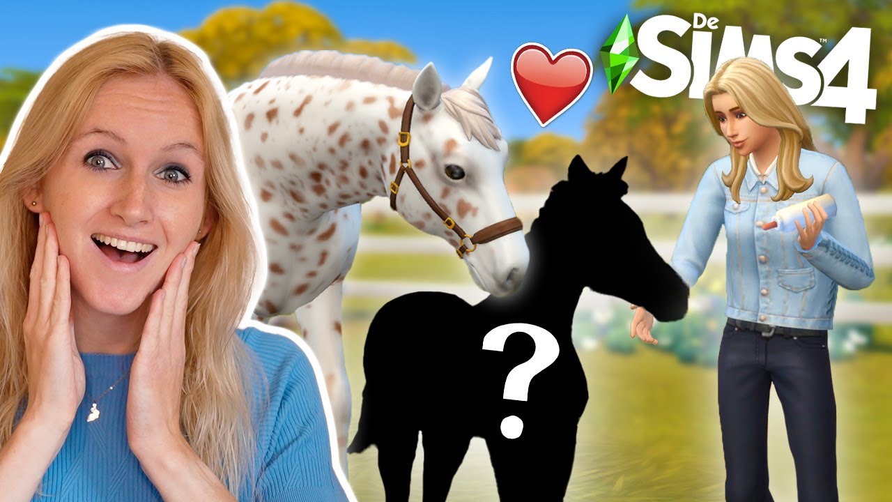Mijn eigen VEULEN is GEBOREN! 😍❤️ *Sims 4*
