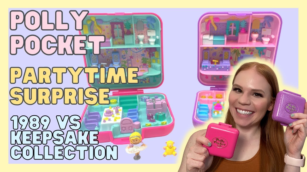 TOY TOUR: PARTYTIME SURPRISE - 1989 VS KEEPSAKE COLLECTION | Vintage Polly Pocket Collection