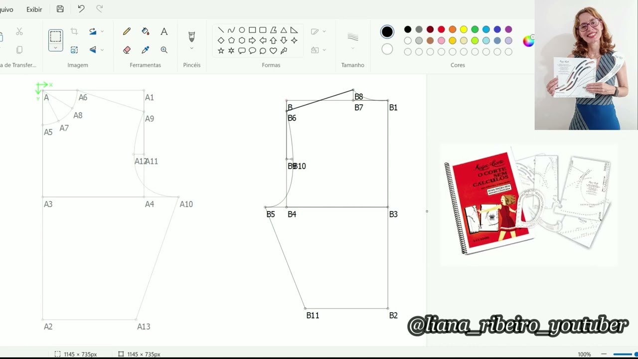 Tem folga de vestibilidade no esquadro da Magic-Corte? Professora Liana Ribeiro