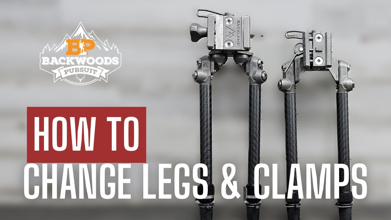INTERCHANGEABLE! -  How to Change Backlanz Bipods Legs and Clamps