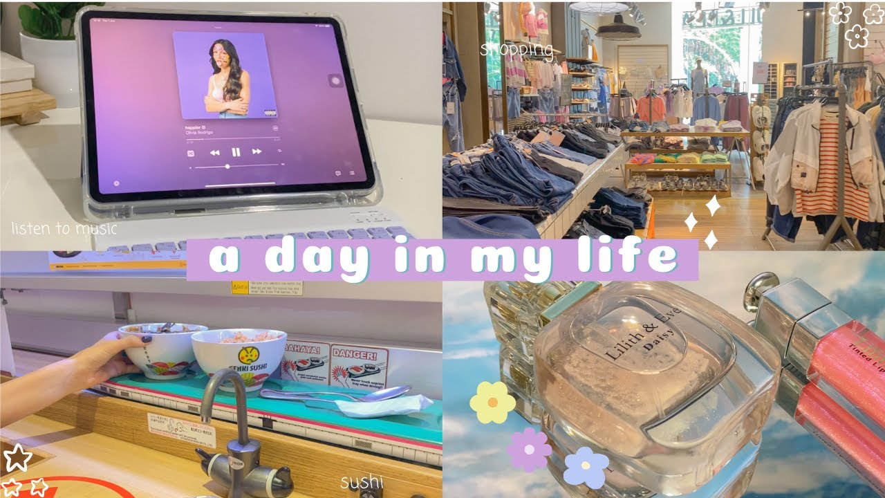 A Day In My Life : genki sushi, chill productive day, mirror painting | Indonesia
