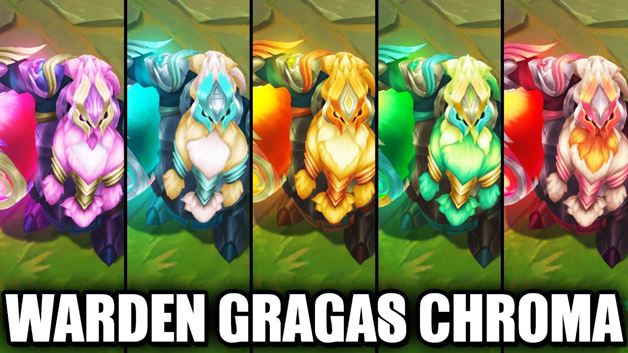 All Warden Gragas Chroma Skins Spotlight (League of Legends)