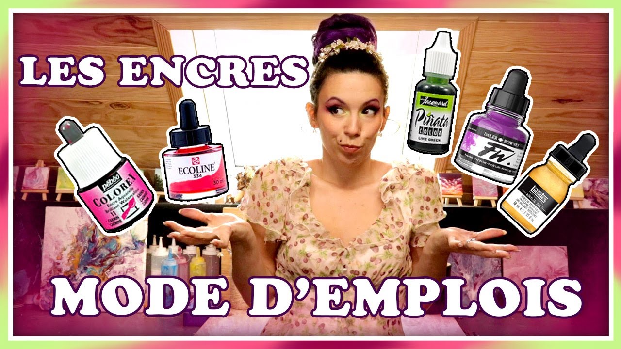 ⭐ LES ENCRES - Encre à alcool I acrylique I aquarelle - QUE CHOISIR ??  La peinture pour débutant 👍