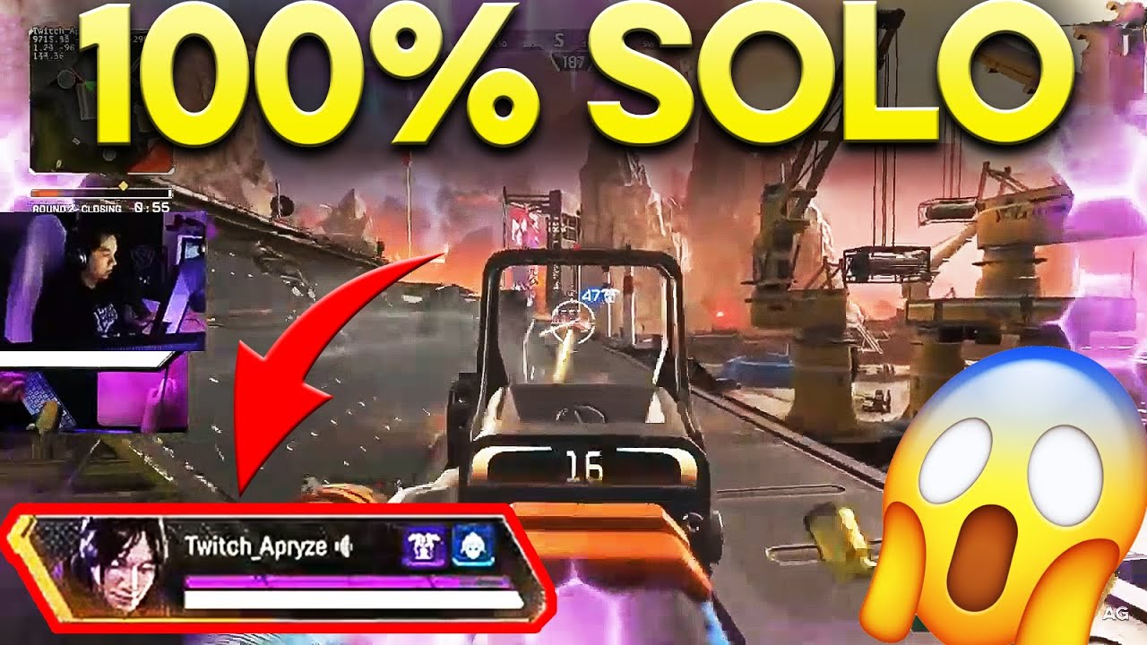 WINNING 100% SOLO GAME! | APRYZE | APEX LEGENDS #1 WRAITH IN THE WORLD