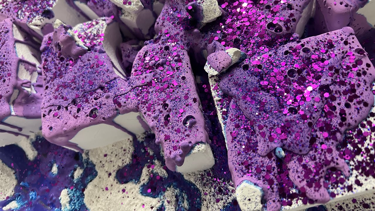 Purple 💜🤍| Fresh Gymchalk | Cornstarch paste 😍| Sleepaid