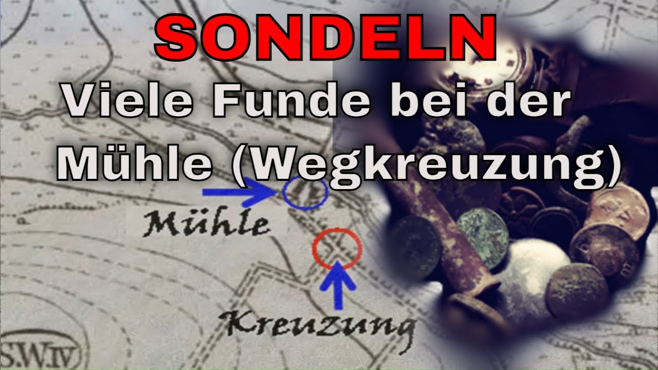 Sondeln - Viele Funde bei der Wegkreuzung zur M&uuml;hle / Gefunden mit dem Metalldetektor