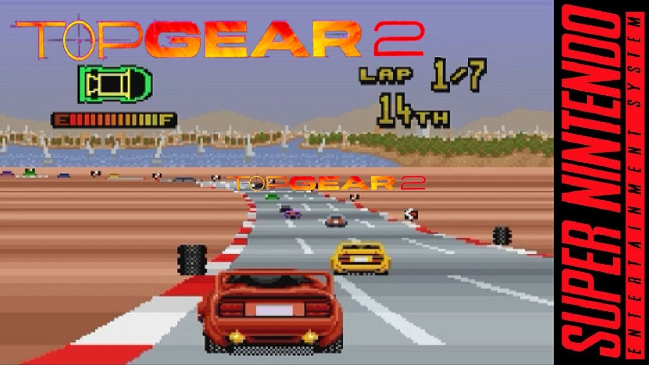 Top Gear 2 - Super Nintendo - Detonado no nível difícil ( championship ) com legendas em português.