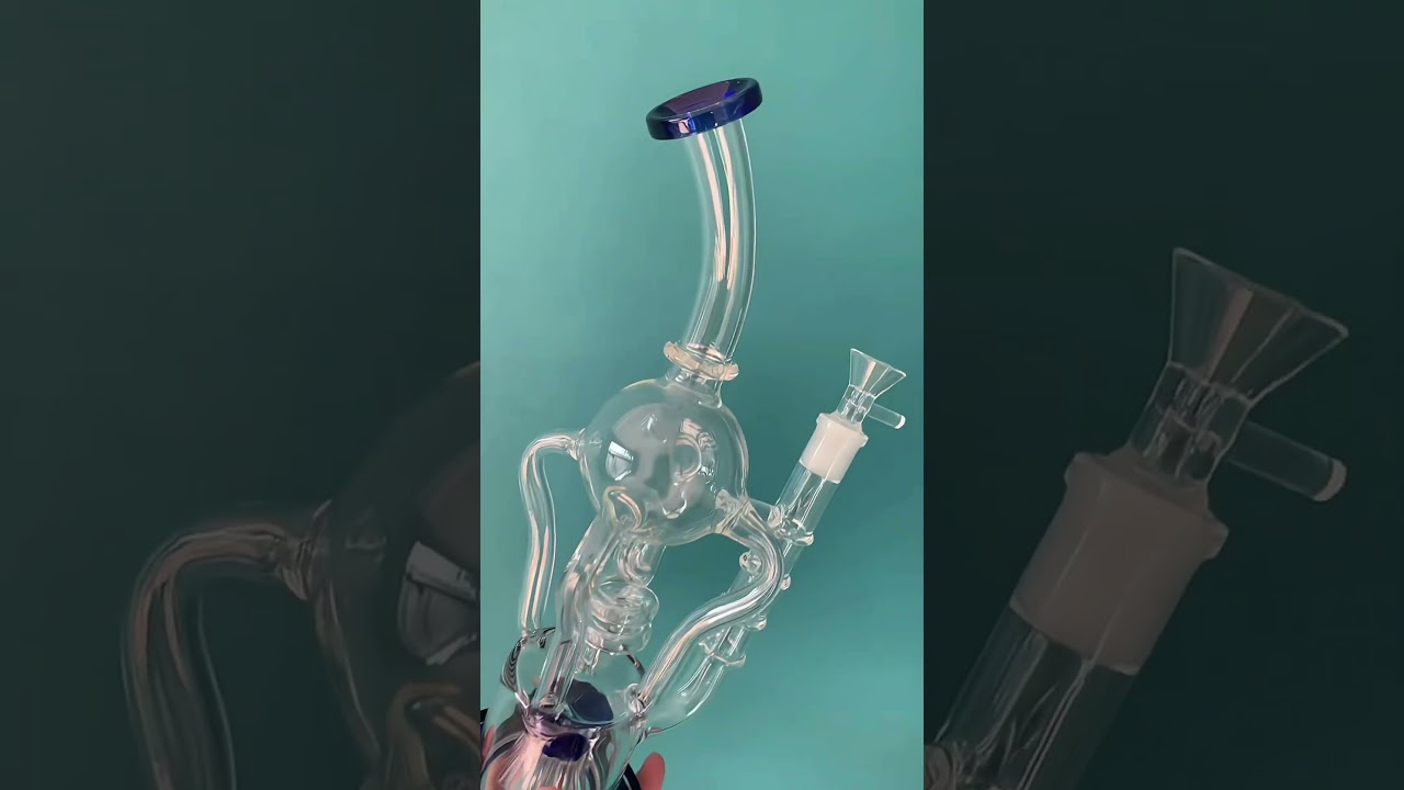 12 5&Prime; Recycler Glass Bong with Tree Perc  Spiral & 4 Arms