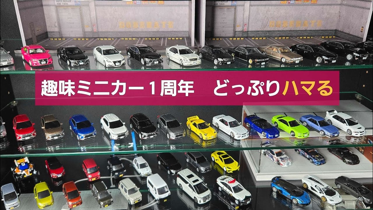 【趣味ミニカー】始めて1年経ちました！集めたミニカー紹介動画！