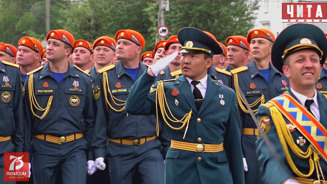 Парад Победы в Чите 24 июня 2020г