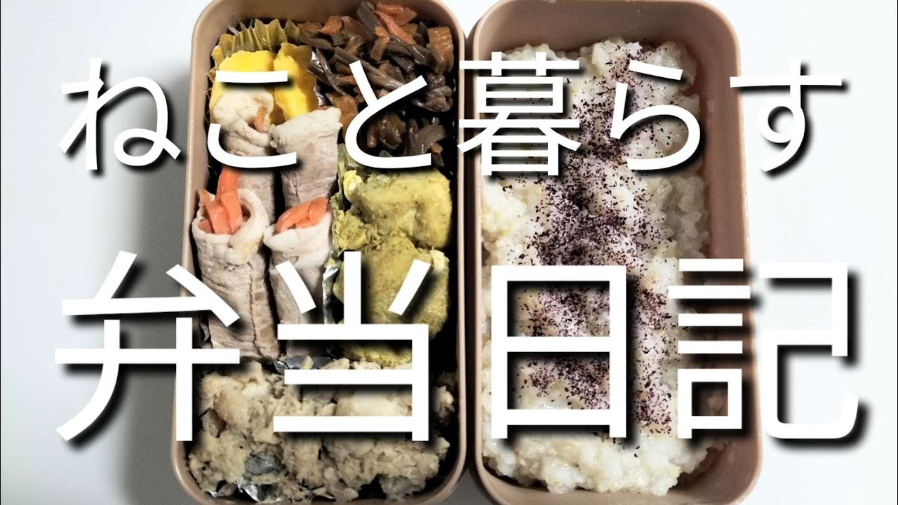 ねこと暮らす前日作り置き弁当日記です