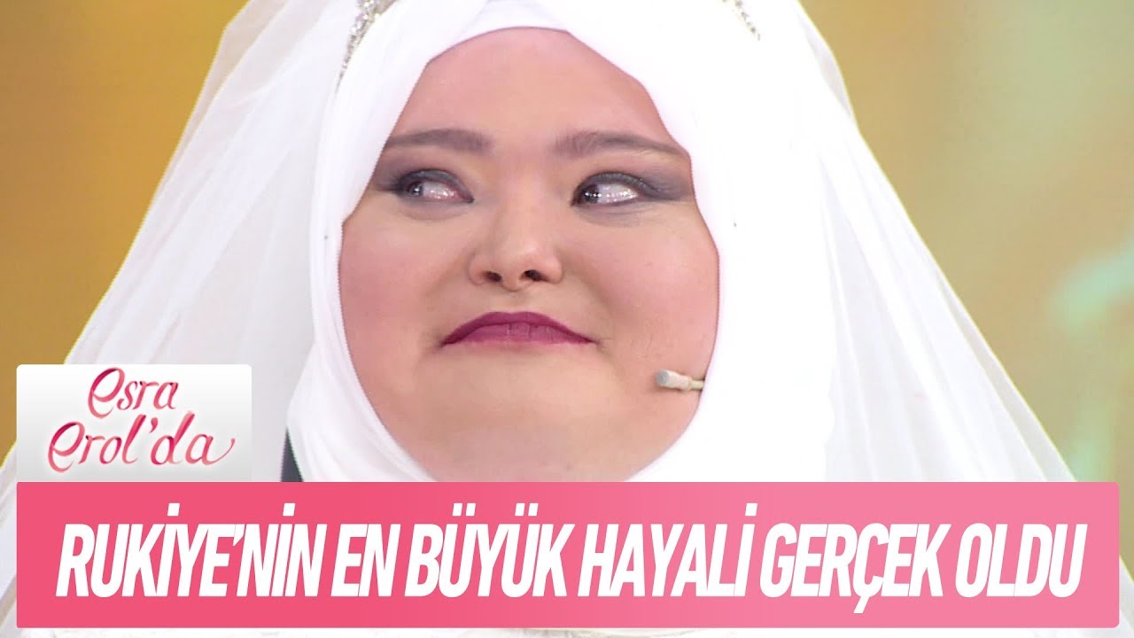 Down sendromlu Rukiye'nin en büyük hayali gelinlik giymekti - Esra Erol'da  1 Aralık 2017
