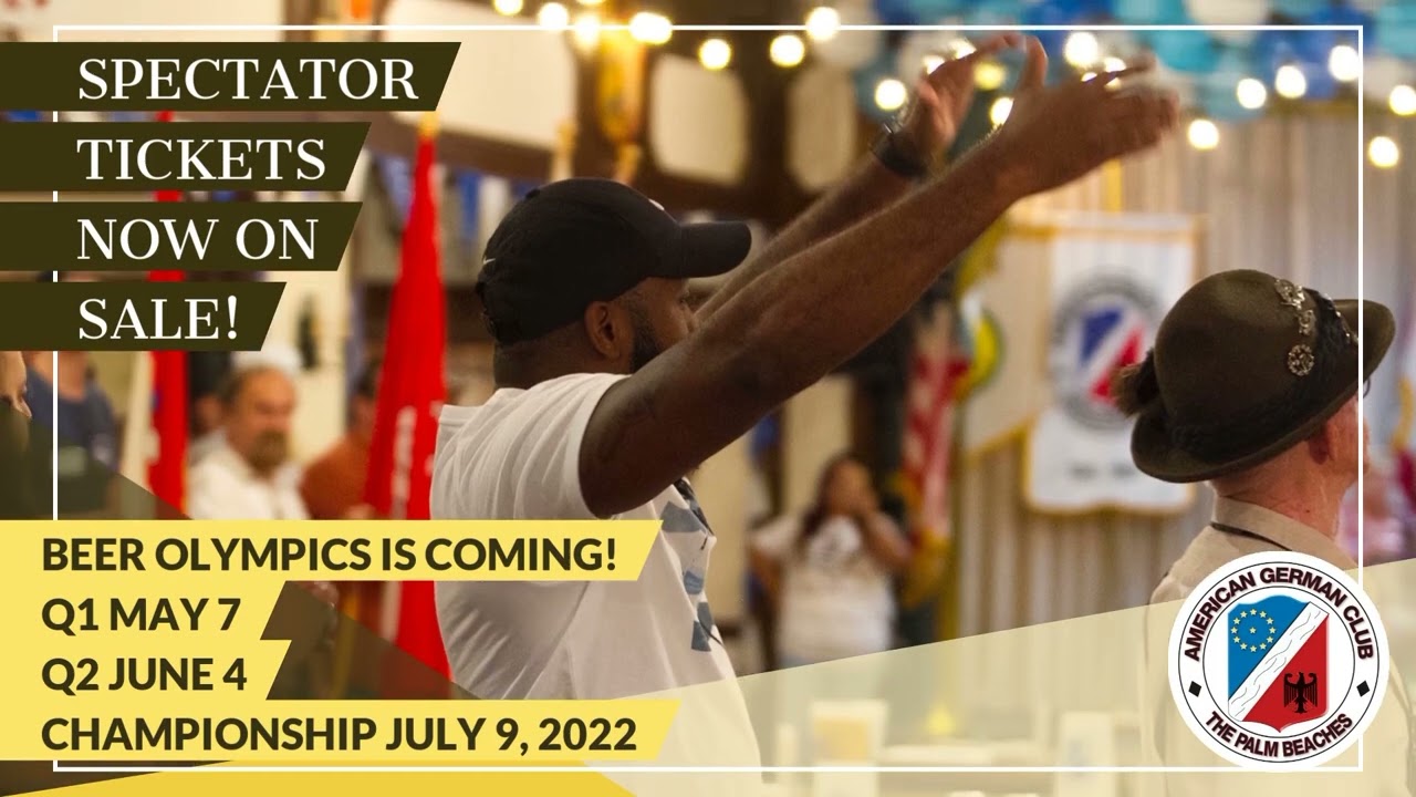 American German Club&rsquo;s 2022 Beer Olympics promo