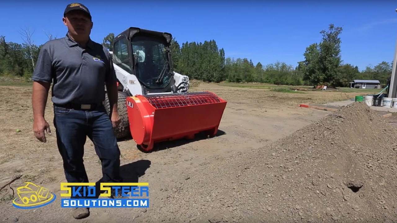 Mix & Go Skid Steer Cement Mixer - Scoop and then Mix!