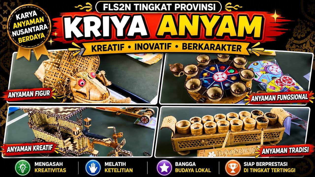 KRIYA ANYAM TINGKAT PROVINSI JAWA TIMUR 2024 l SEPERTI APA JUARA 1,2,3 ?