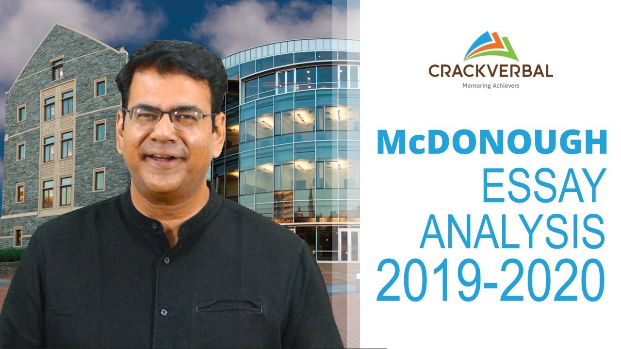 How To Write The McDonough MBA Essays: Detailed Analysis [2019-20]