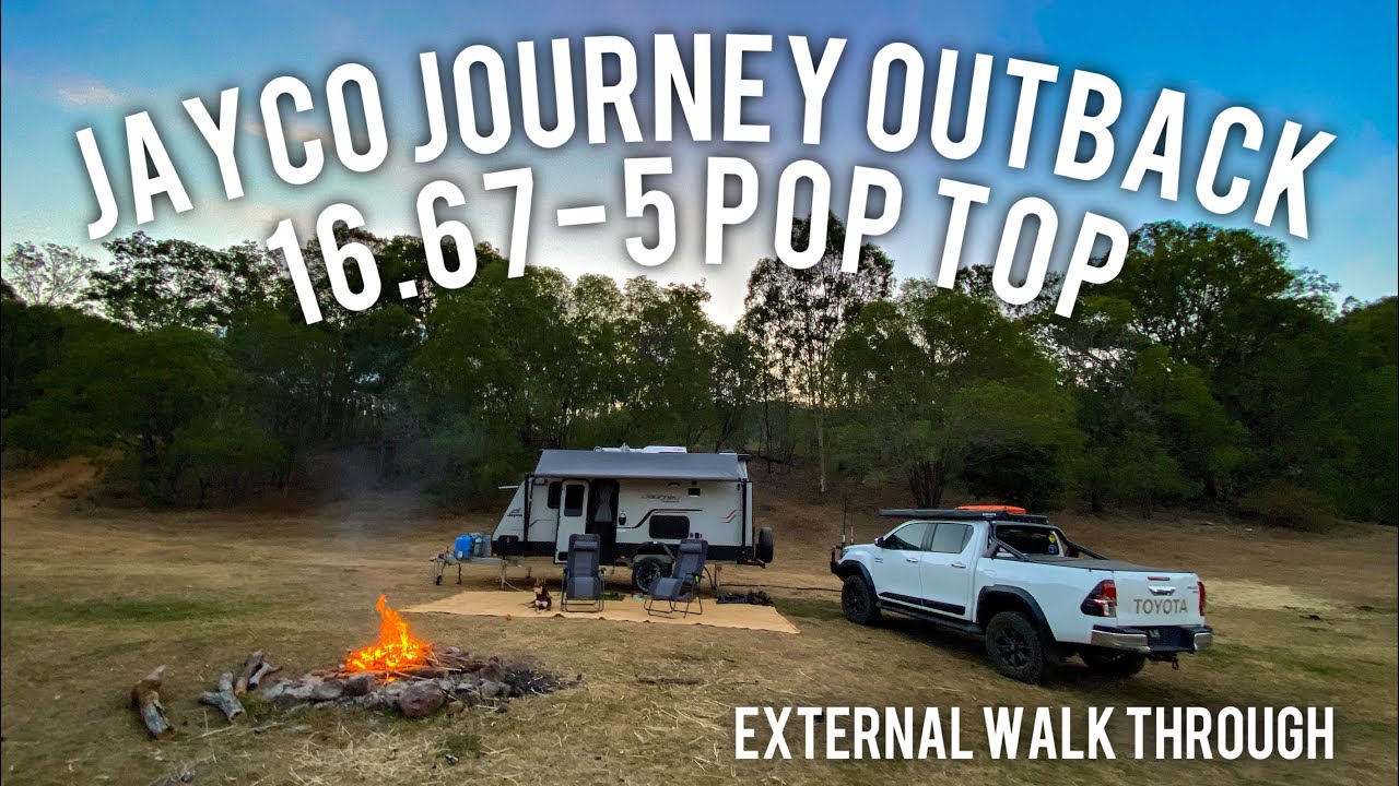 JAYCO JOURNEY OUTBACK 16.67-5 POP TOP Внешнее прохождение!